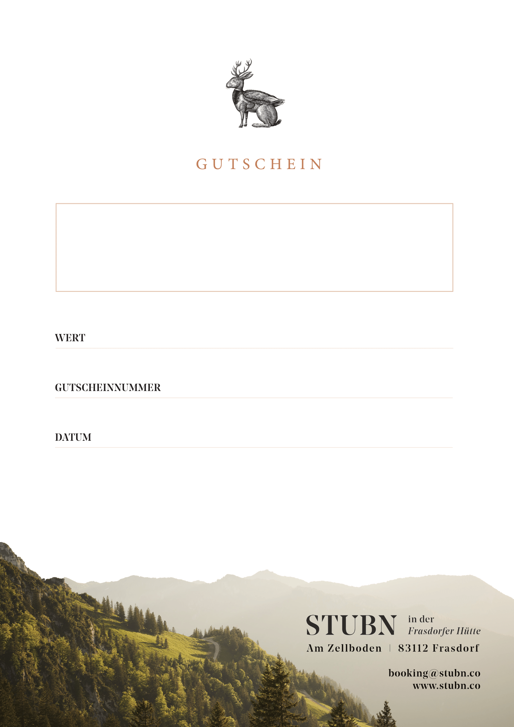 Gutschein Template Stubn